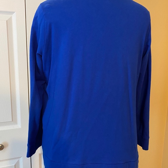 CJ Banks Zippered front jacket. Cobalt Blue - Picture 6 of 7